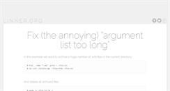Desktop Screenshot of linner.org